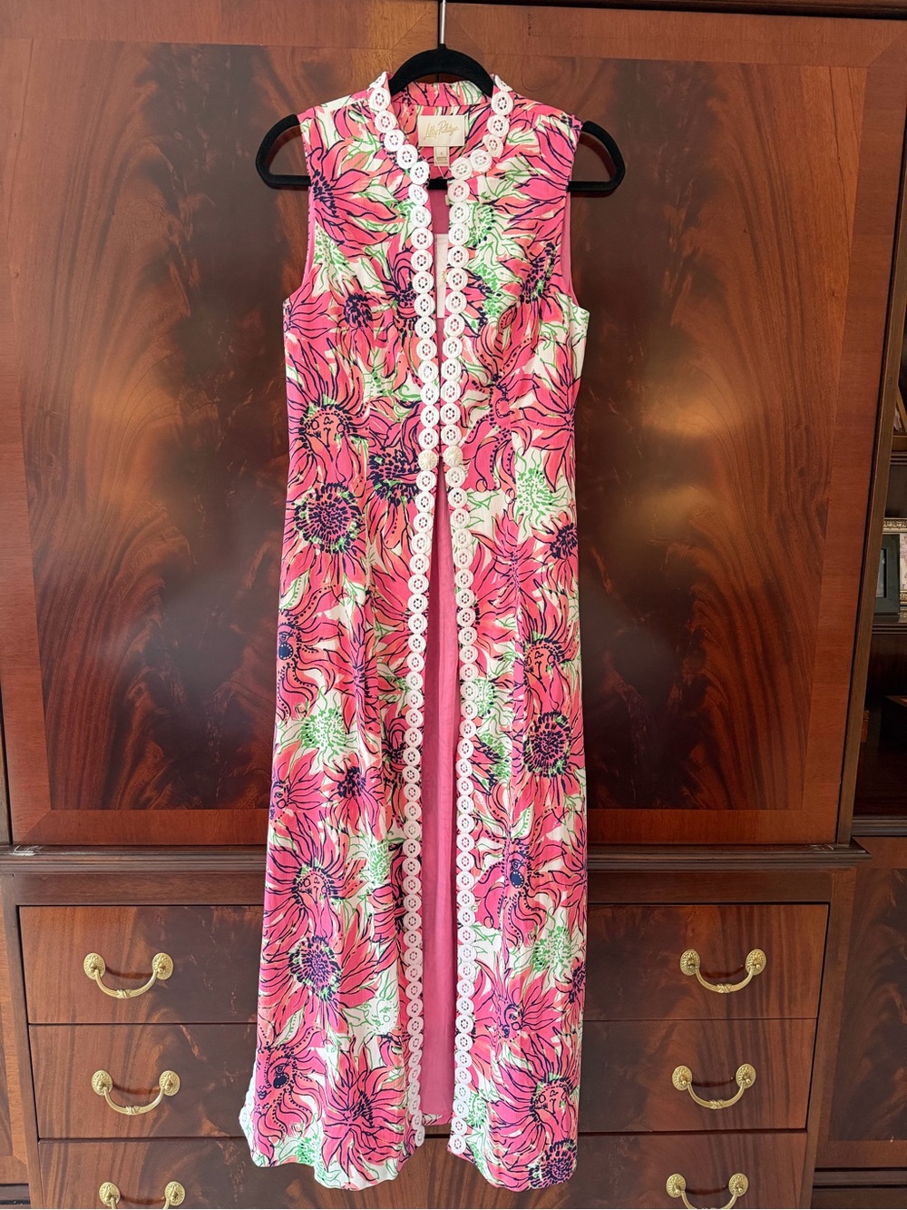 NWT Lilly Pulitzer Shine Your Bright 3-Piece Set Duster Top Pant 6/8 - Picture 8 of 16